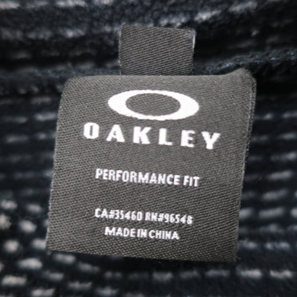 OAKLEY(オークリー) ハイネックシャツ 黒白総柄 メンズ M A