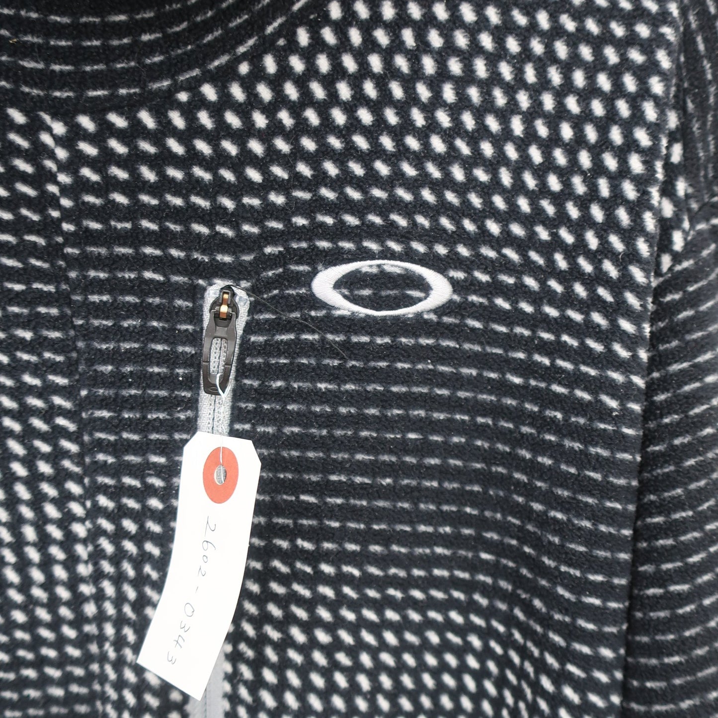 OAKLEY(オークリー) ハイネックシャツ 黒白総柄 メンズ M A