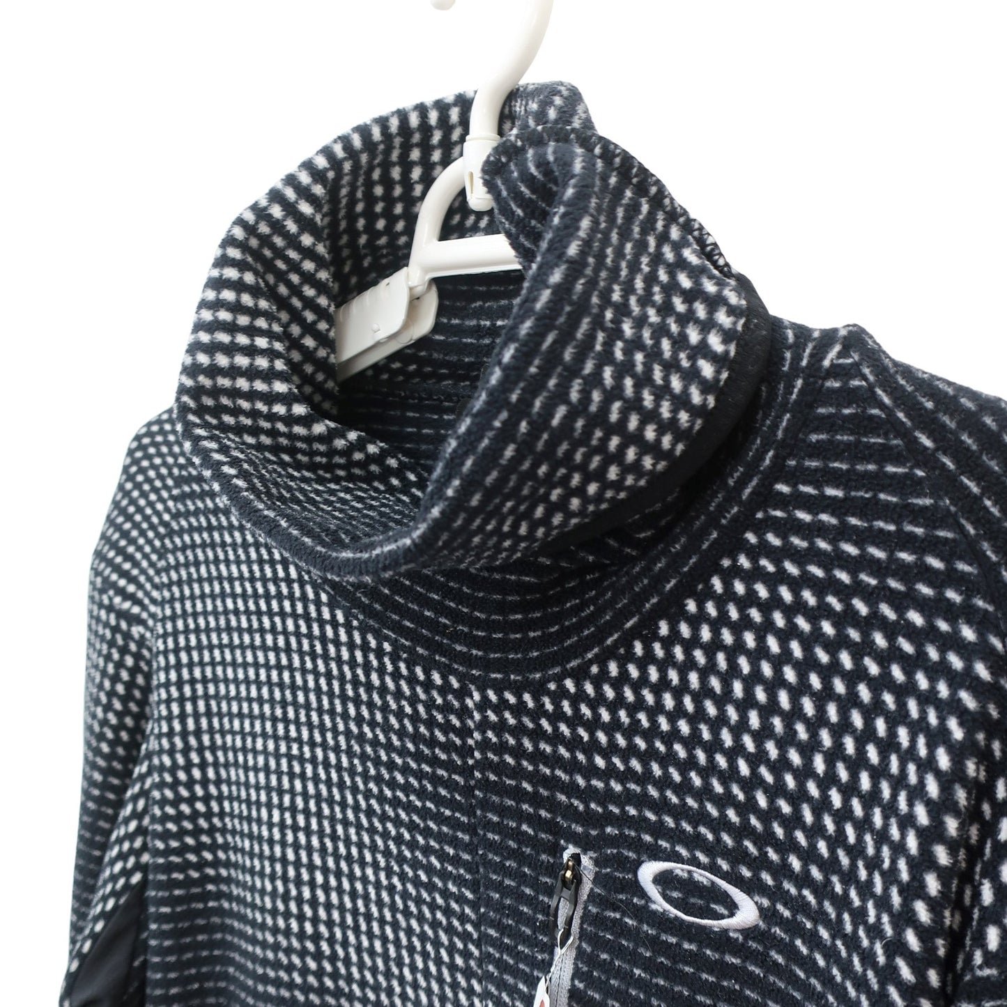 OAKLEY(オークリー) ハイネックシャツ 黒白総柄 メンズ M A