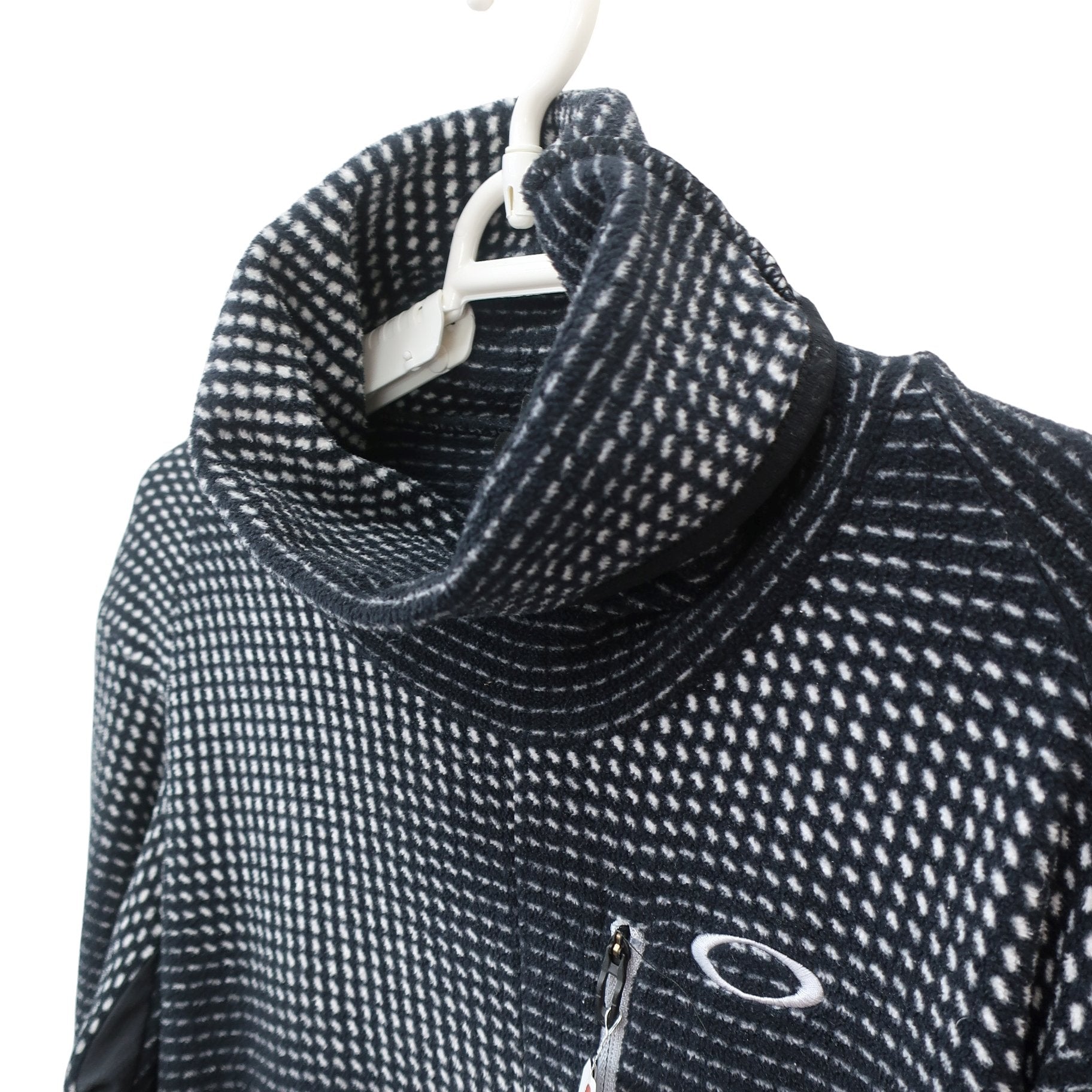 OAKLEY(オークリー) ハイネックシャツ 黒白総柄 メンズ M A