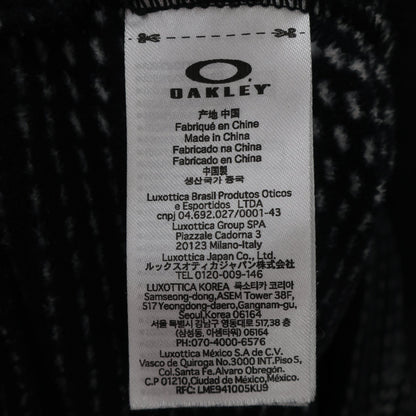 OAKLEY(オークリー) ハイネックシャツ 黒白総柄 メンズ M A
