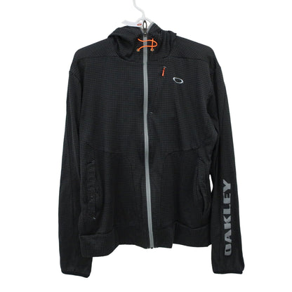 OAKLEY(オークリー) パーカー 黒系チェック メンズ M B