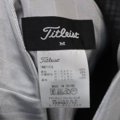 Titleist(タイトリスト) フルジップブルゾン&パンツ セットアップ 黒チェック メンズ M A