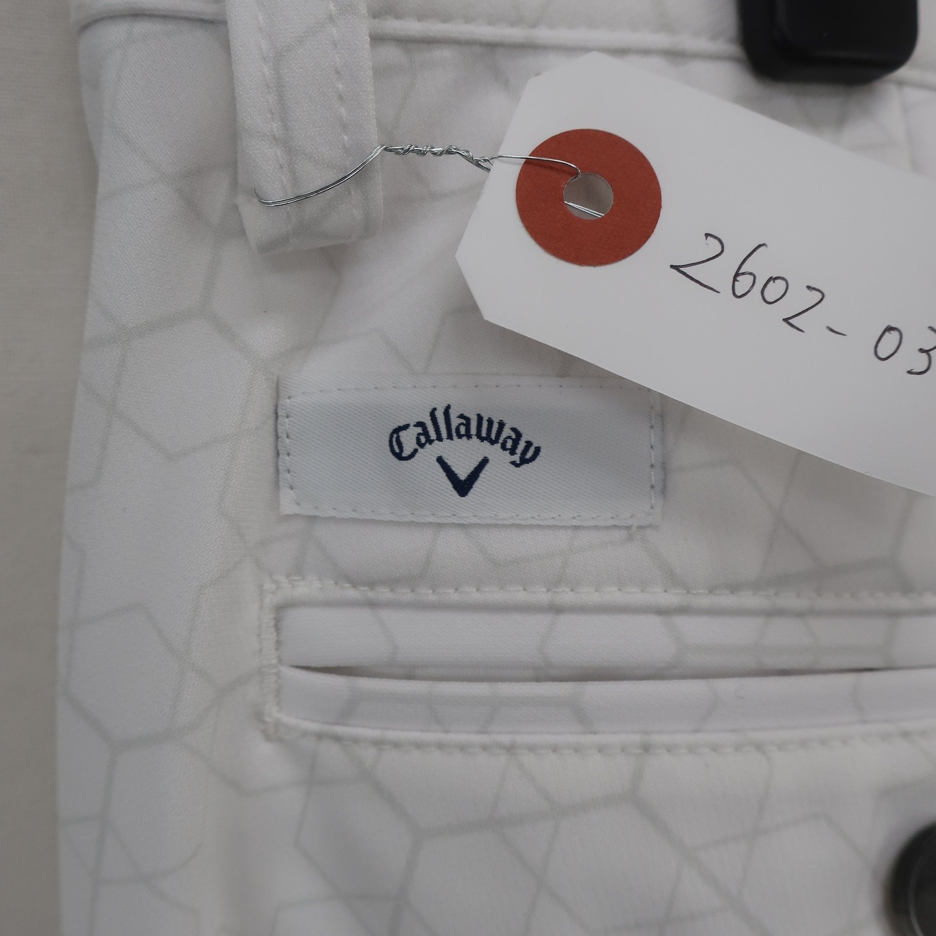 Callaway1 パンツ 白グレー総柄 メンズ LL 241-220658 A
