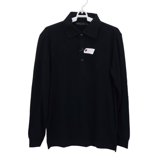 EDWIN GOLF(エドウィンゴルフ) 長袖ポロシャツ 黒 メンズ L A