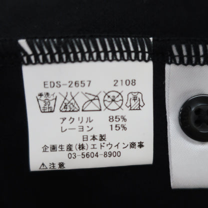 EDWIN GOLF(エドウィンゴルフ) 長袖ポロシャツ 黒 メンズ L A
