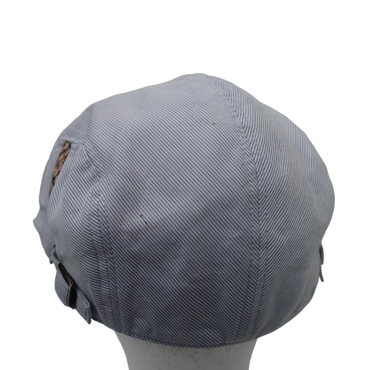 DAKS GOLF(ダックスゴルフ) ハンチング帽 白青系ストライプ メンズ フリーサイズ A