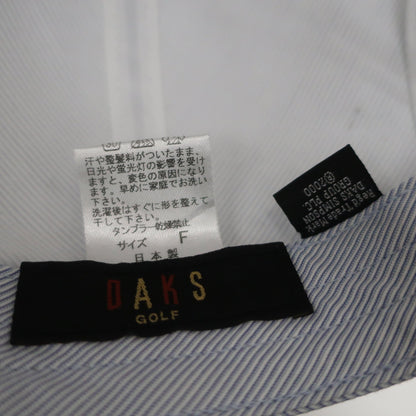 DAKS GOLF(ダックスゴルフ) ハンチング帽 白青系ストライプ メンズ フリーサイズ A