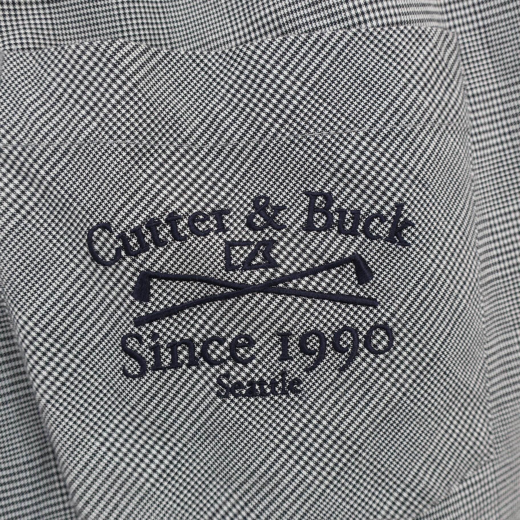 CUTTER&BUCK1 パンツ 白黒チェック メンズ 88 A