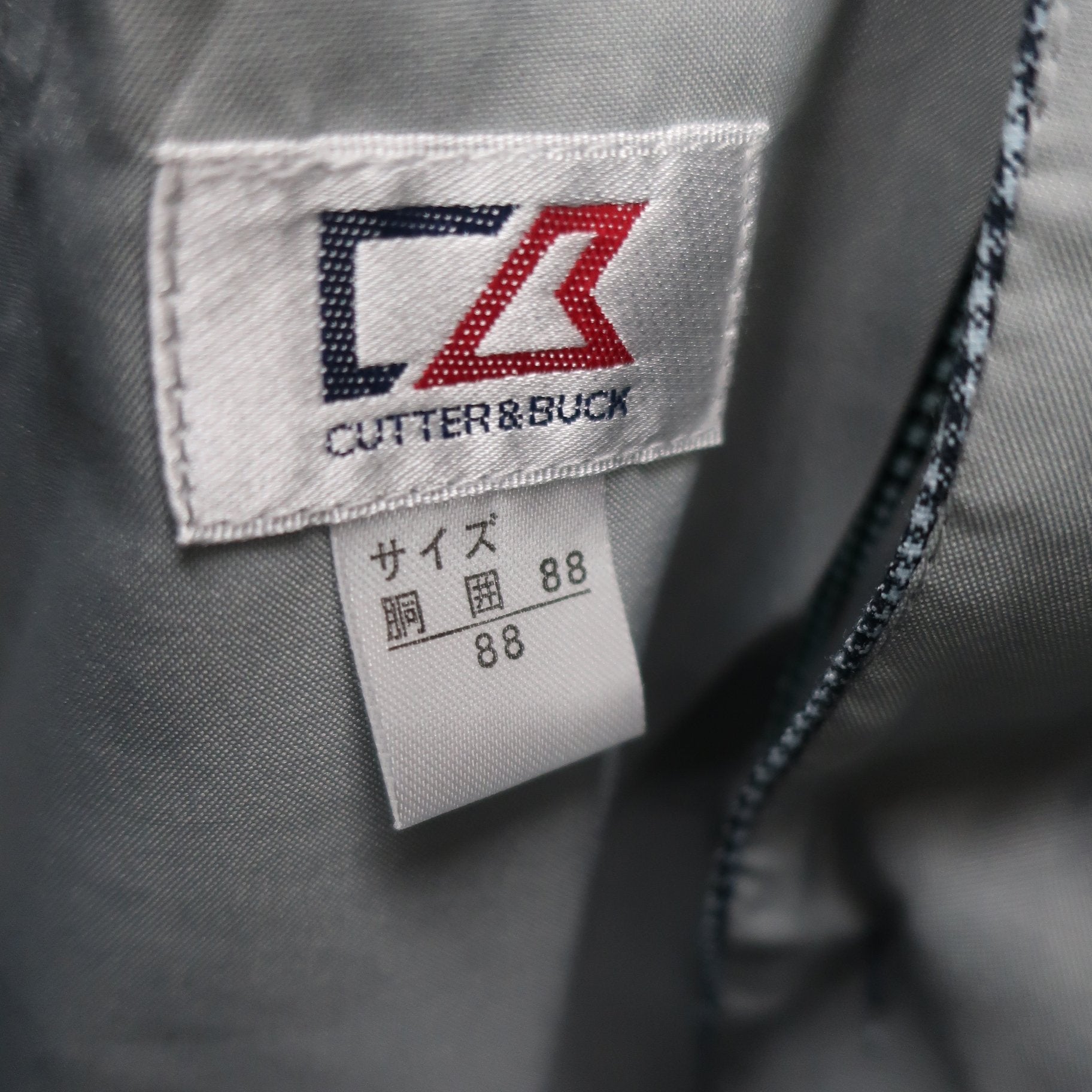 CUTTER&BUCK1 パンツ 白黒チェック メンズ 88 A
