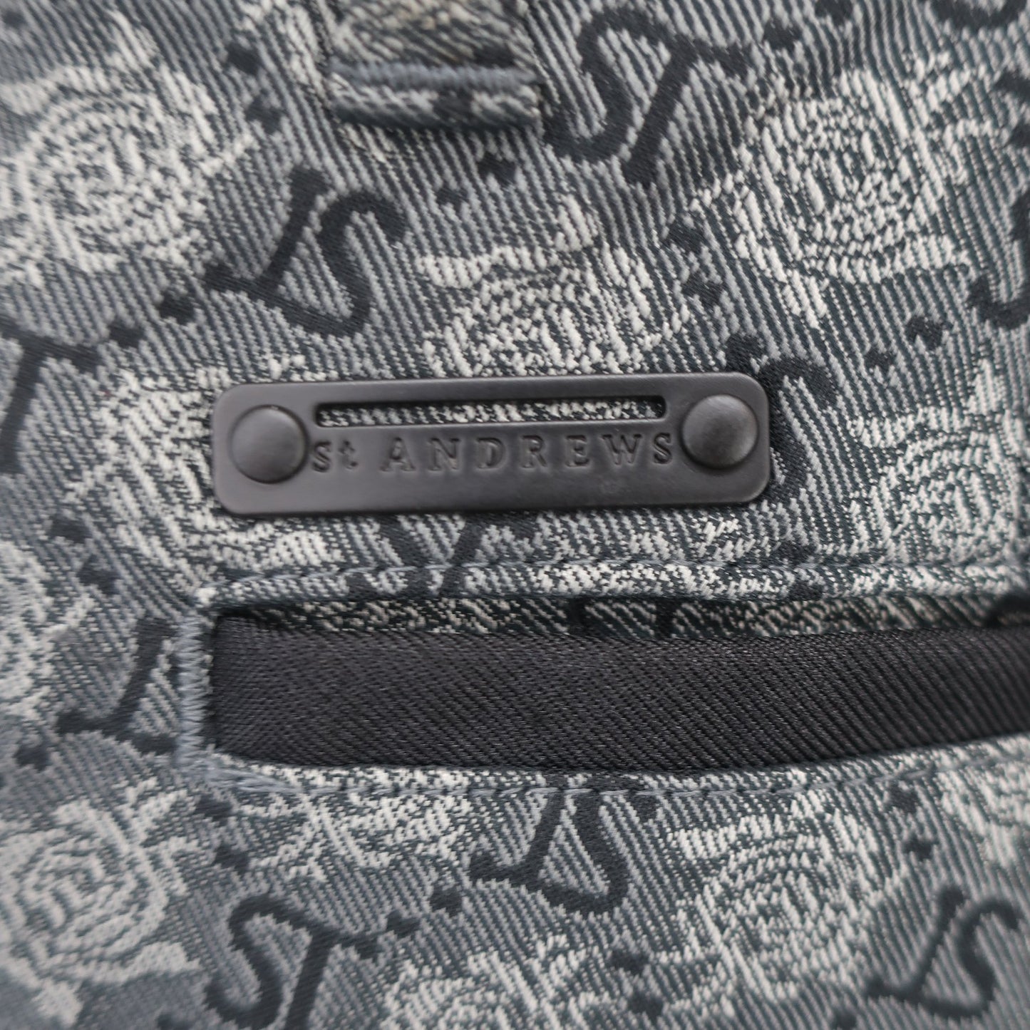 St ANDREWS1 パンツ 黒系総柄 メンズ LL 042-3231901 A