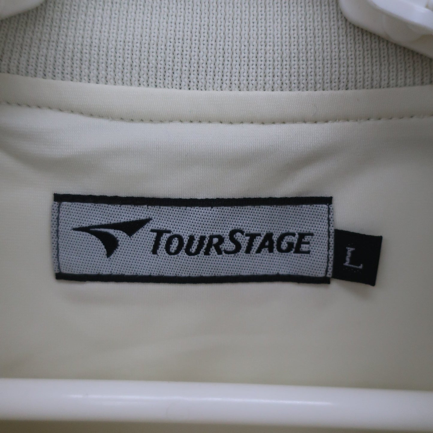 TOURSTAGE(ツアーステージ) 半袖フルジップジャケット 白黒 メンズ L B