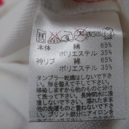 PARADISO(パラディーゾ) 長袖ポロシャツ 白ピンク レディース M B