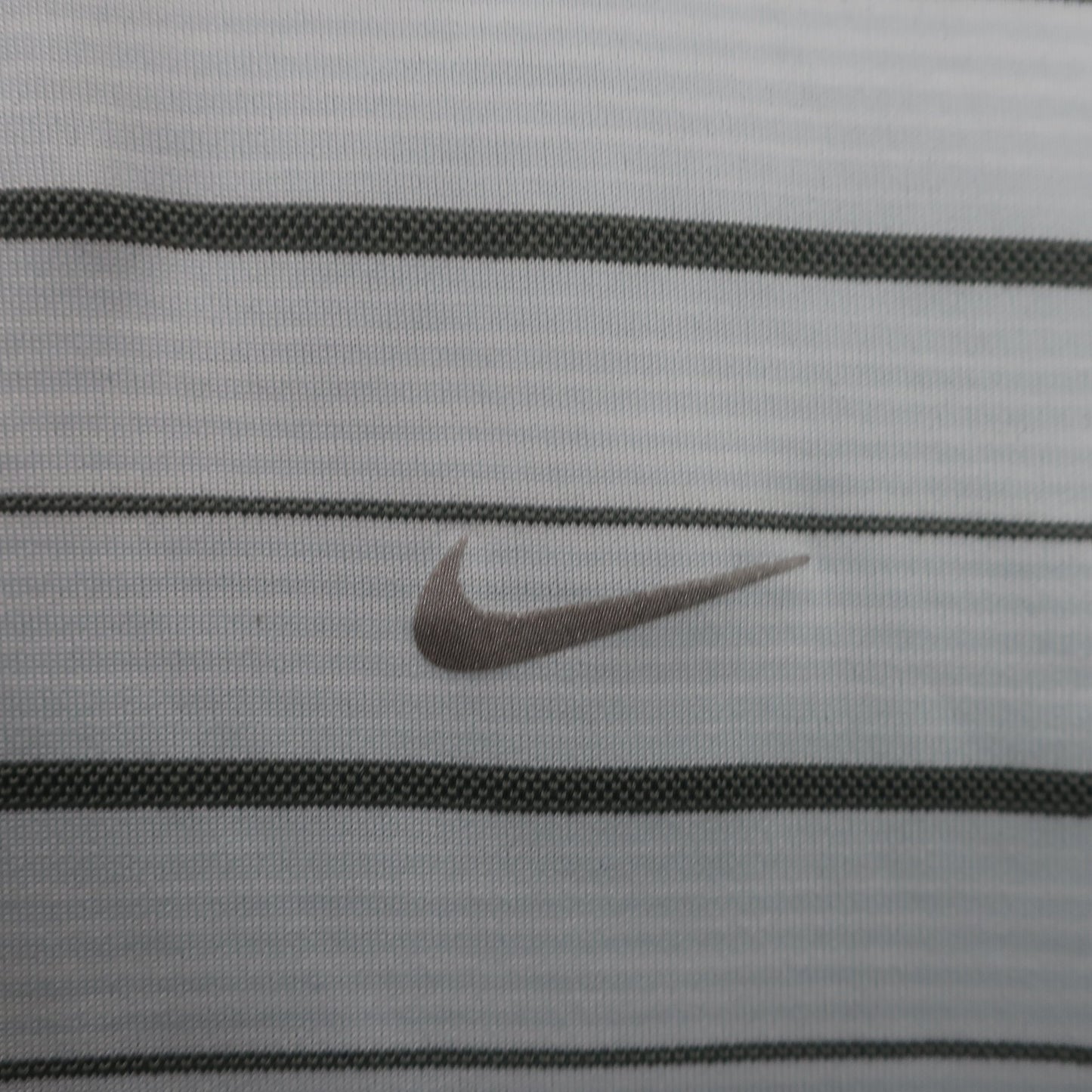 NIKE GOLF(ナイキゴルフ) ポロシャツ 白グレーボーダー メンズ L B