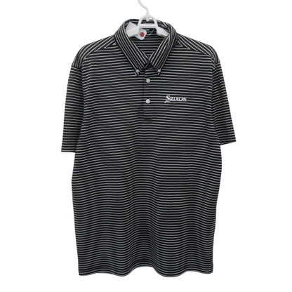 SRIXON(スリクソン) ポロシャツ 黒白ボーダー メンズ L A