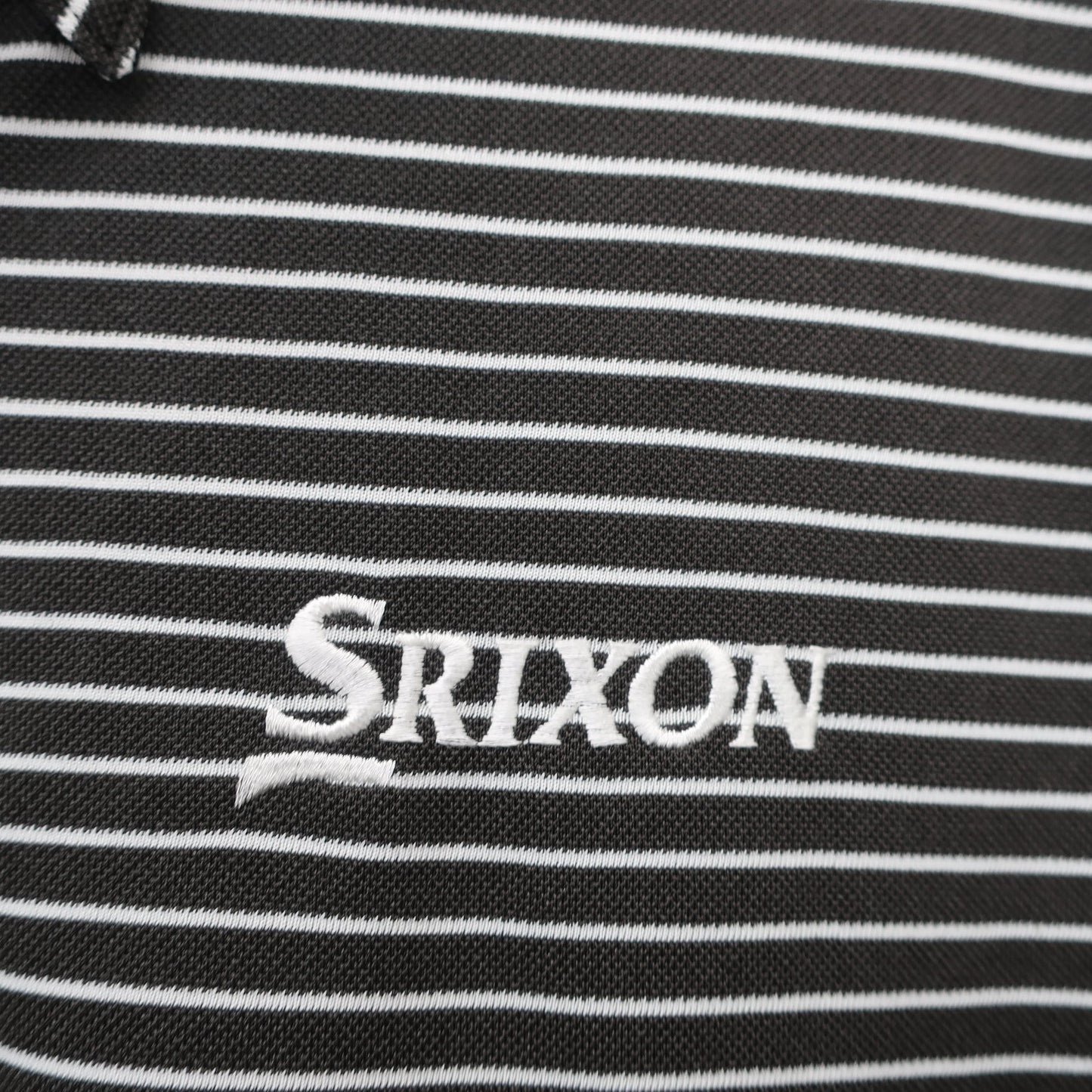 SRIXON(スリクソン) ポロシャツ 黒白ボーダー メンズ L A