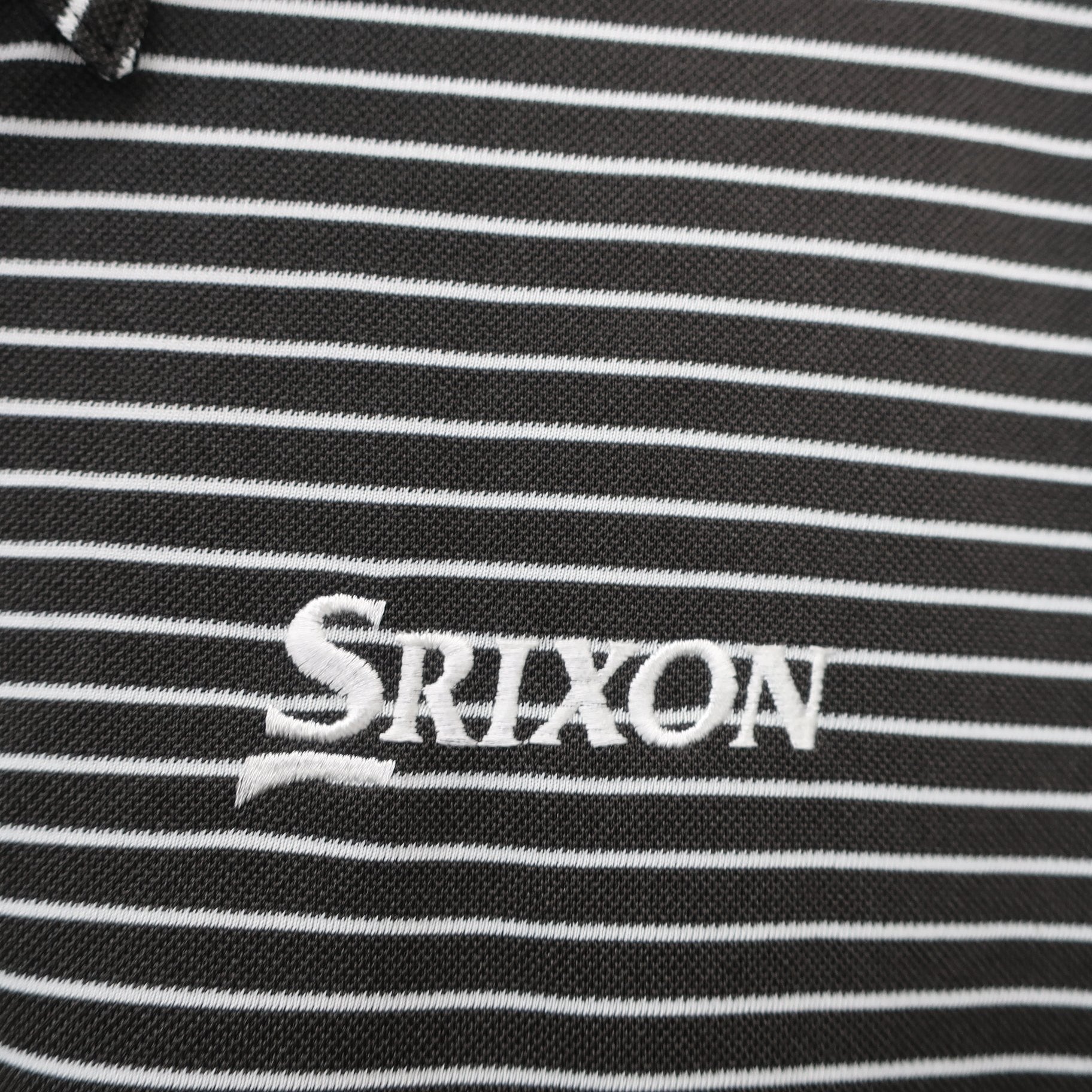 SRIXON(スリクソン) ポロシャツ 黒白ボーダー メンズ L A