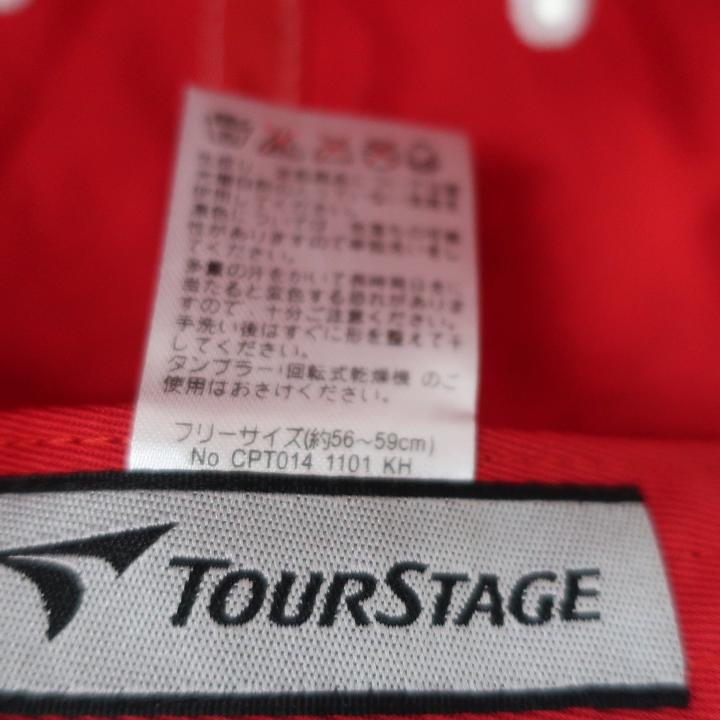 TOURSTAGE(ツアーステージ) キャップ 赤 メンズ フリーサイズ A