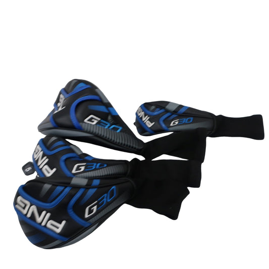 PING1 ヘッドカバー4点セット 黒青 1W用 FW用×2 UT用 A