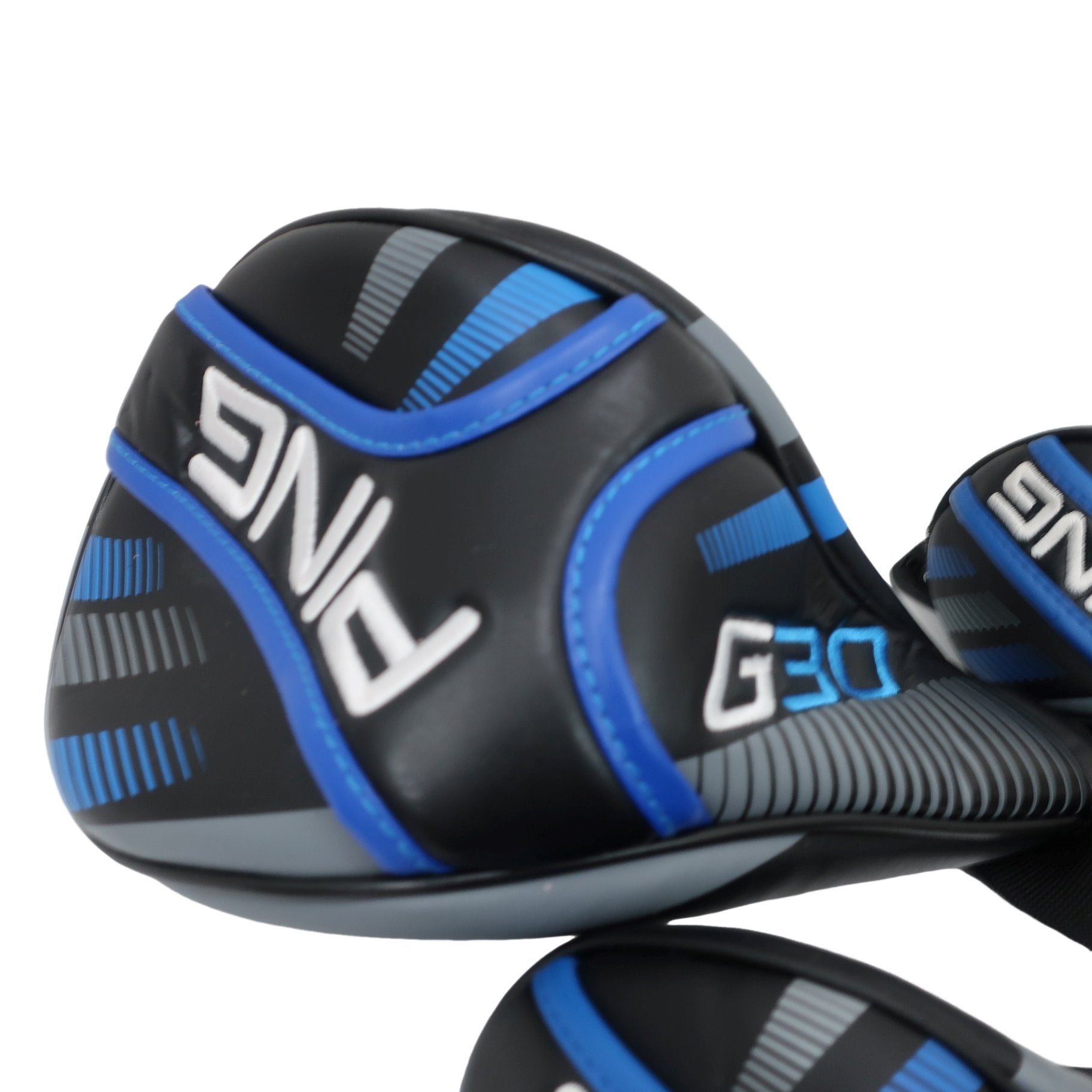 PING1 ヘッドカバー4点セット 黒青 1W用 FW用×2 UT用 A
