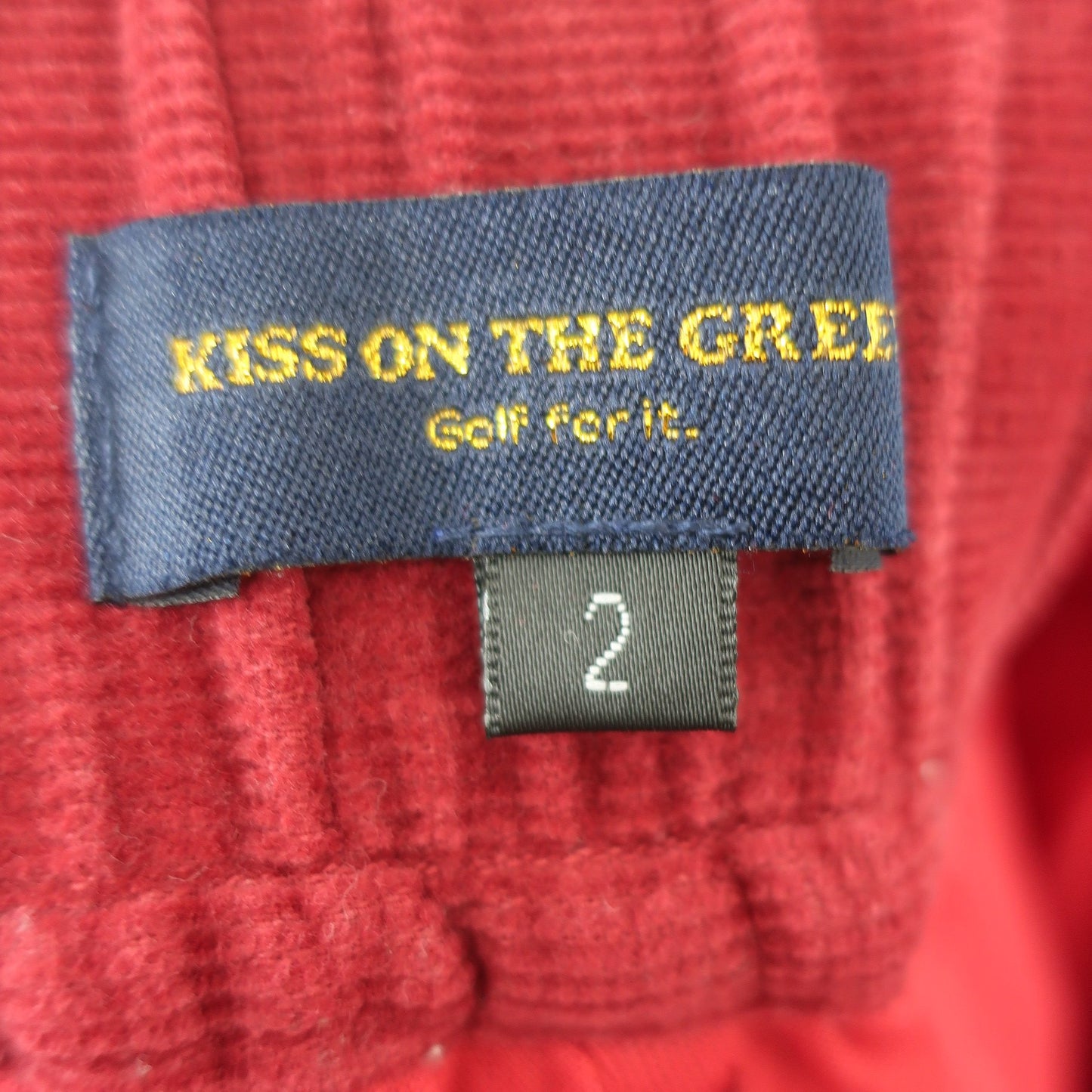 KISS ON THE GREEN1 ショートパンツ 赤 レディース 2 A