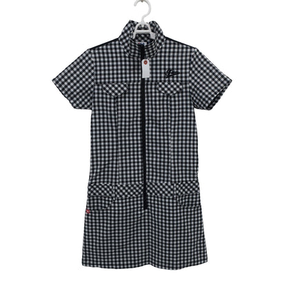FILA GOLF(フィラゴルフ) ワンピース 白黒チェック レディース M A
