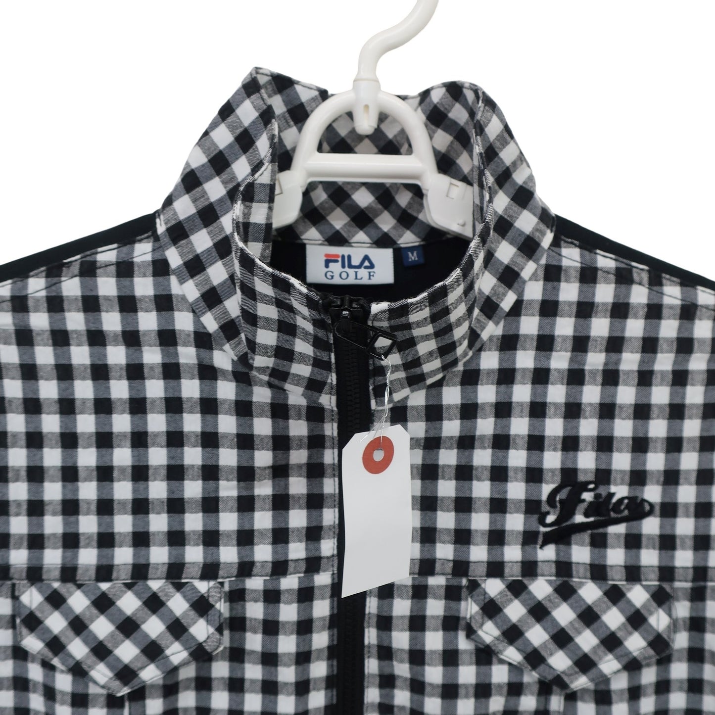 FILA GOLF(フィラゴルフ) ワンピース 白黒チェック レディース M A