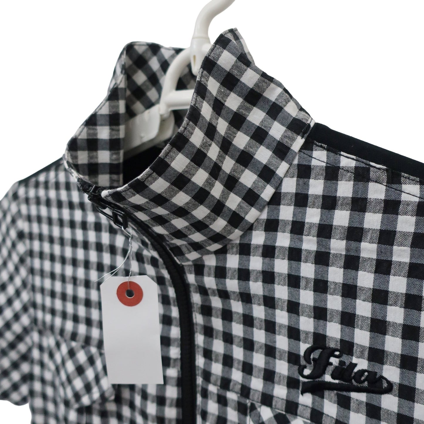 FILA GOLF(フィラゴルフ) ワンピース 白黒チェック レディース M A