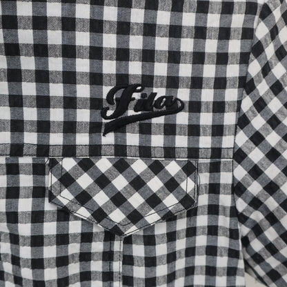 FILA GOLF(フィラゴルフ) ワンピース 白黒チェック レディース M A