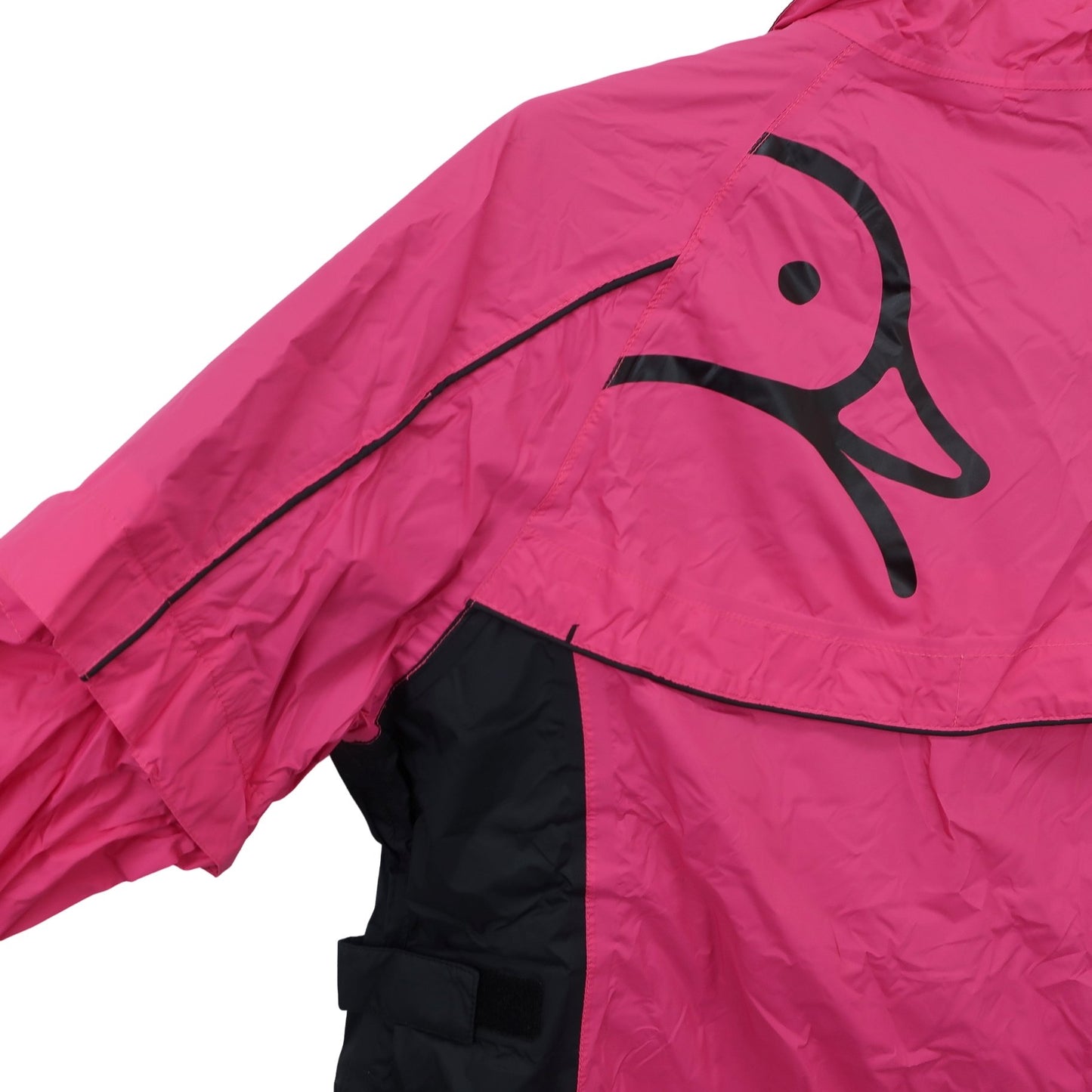 MANDARINA DUCK(マンダリナダック) レインウェア上下セット ピンク黒 レディース M A