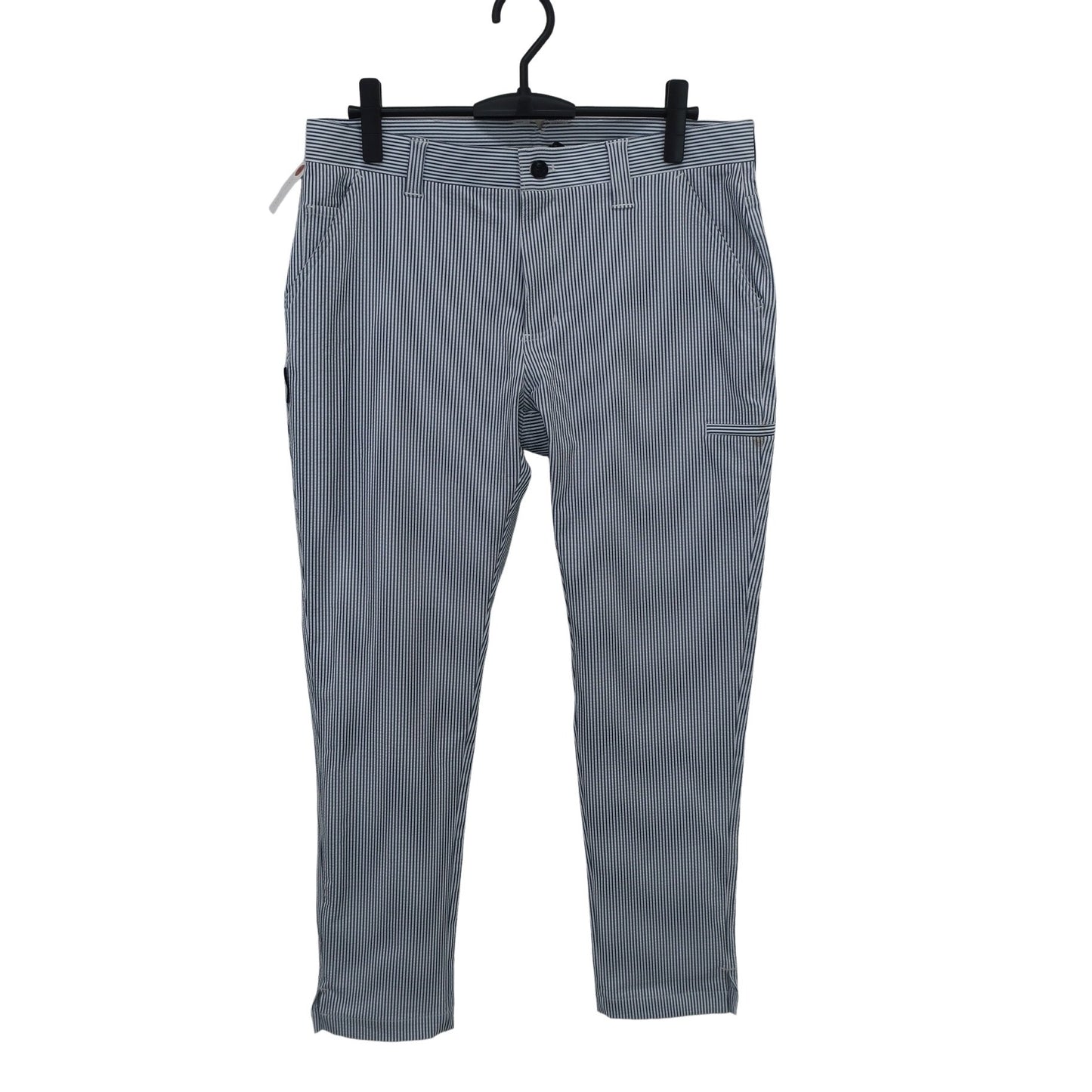 GDO ORIGINAL1 パンツ 白グレーストライプ メンズ 5 A
