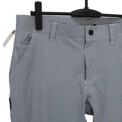 GDO ORIGINAL1 パンツ 白グレーストライプ メンズ 5 A