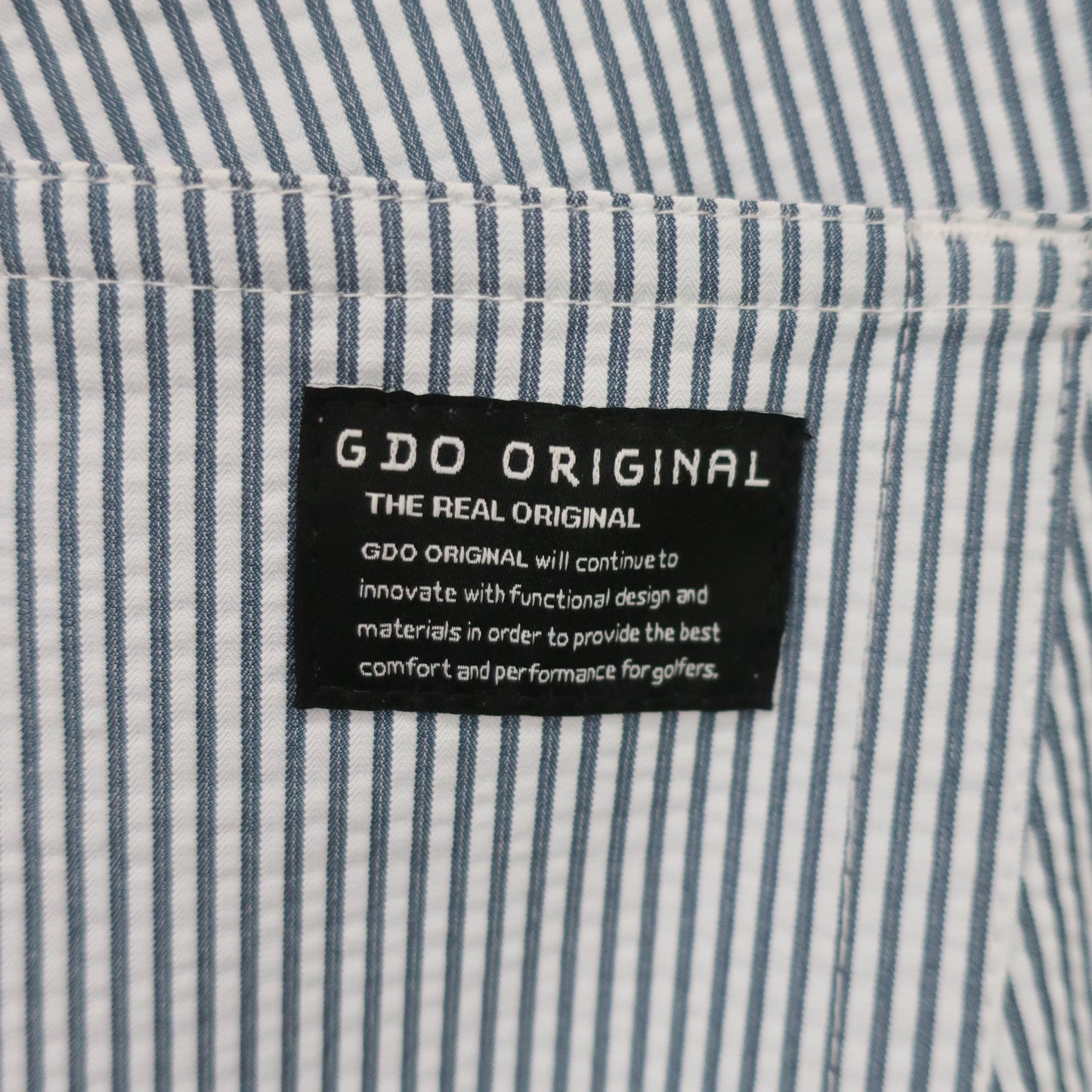 GDO ORIGINAL1 パンツ 白グレーストライプ メンズ 5 A