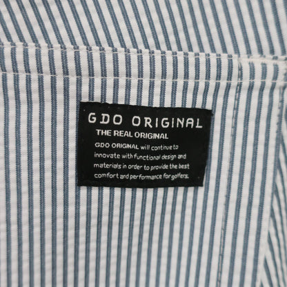 GDO ORIGINAL1 パンツ 白グレーストライプ メンズ 5 A