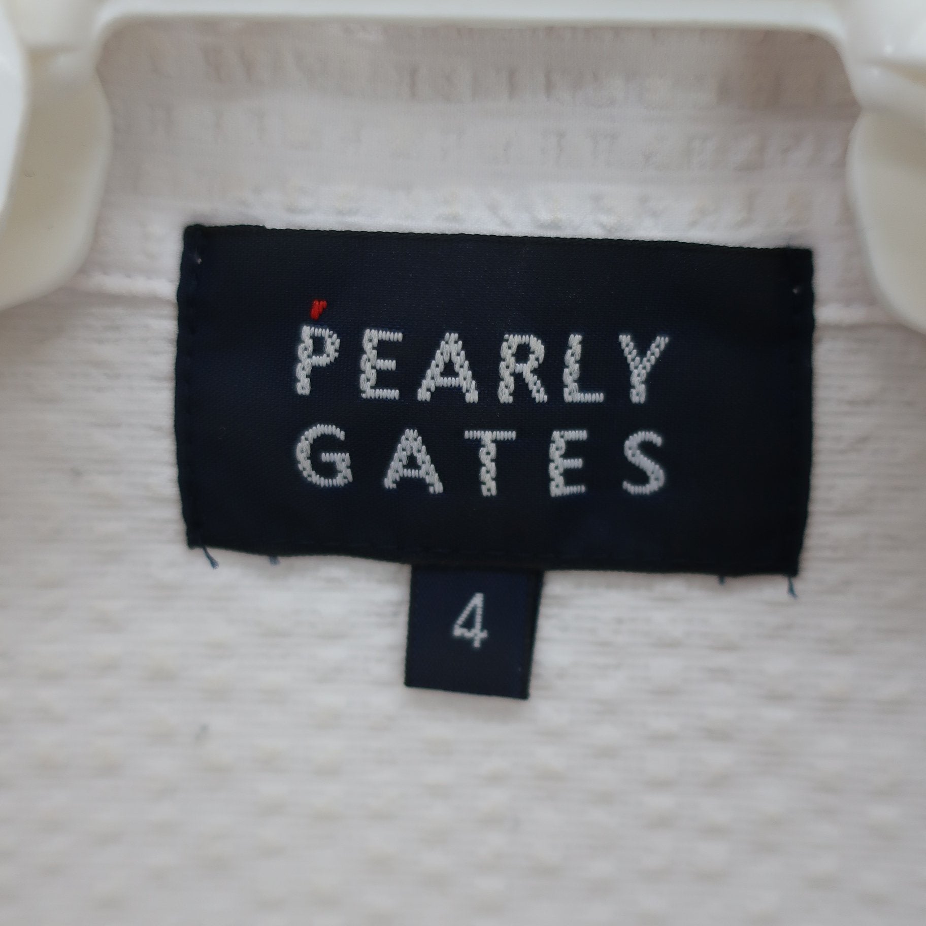 PEARLY GATES(パーリーゲイツ) ポロシャツ 白 メンズ 4 053-2160405 B
