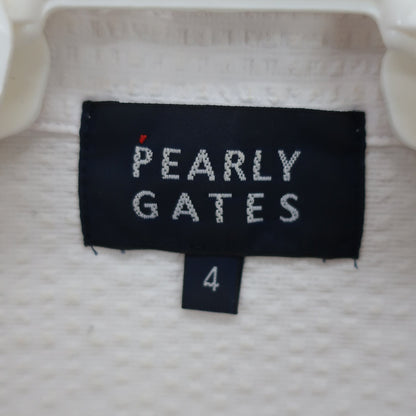 PEARLY GATES(パーリーゲイツ) ポロシャツ 白 メンズ 4 053-2160405 B