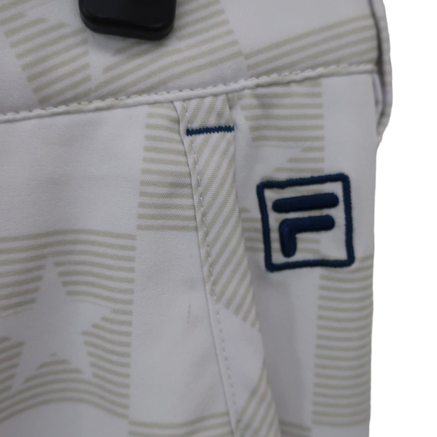 FILA GOLF1 クロップドパンツ 白グレー メンズ L A