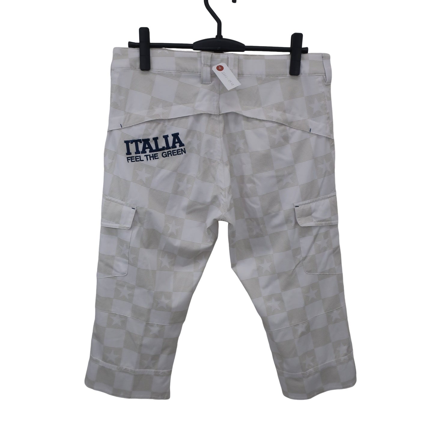 FILA GOLF1 クロップドパンツ 白グレー メンズ L A