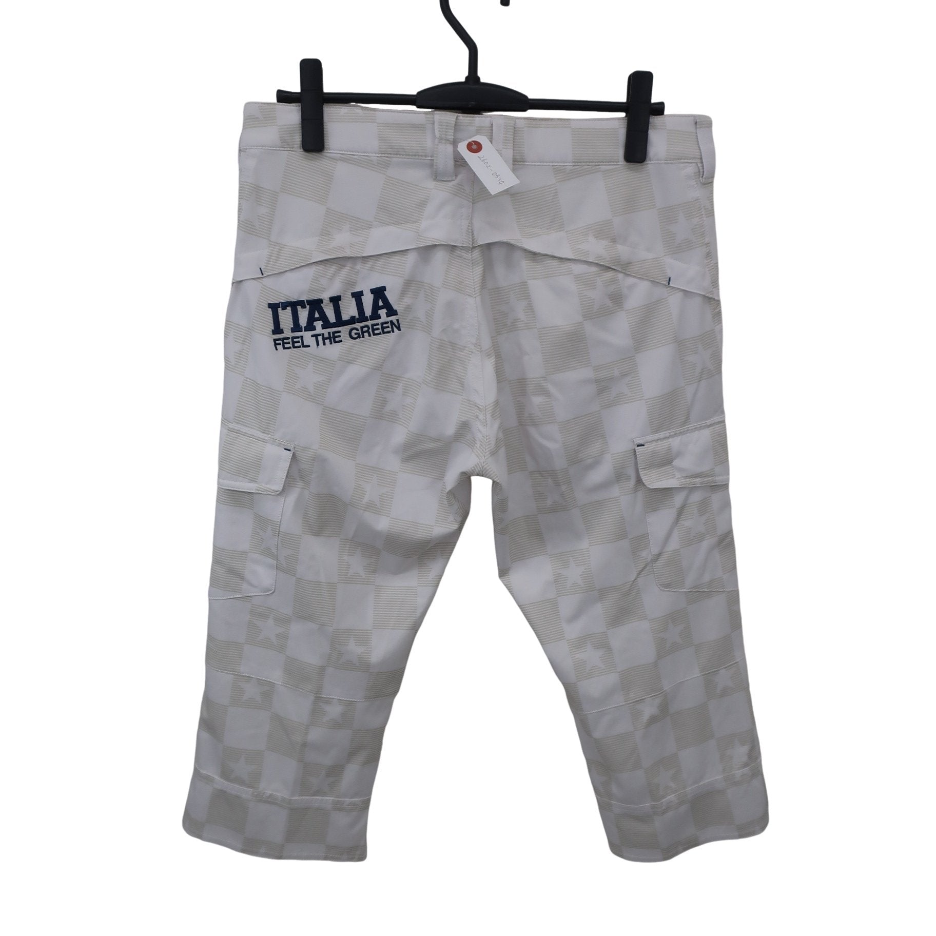 FILA GOLF1 クロップドパンツ 白グレー メンズ L A