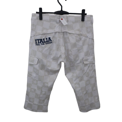 FILA GOLF1 クロップドパンツ 白グレー メンズ L A