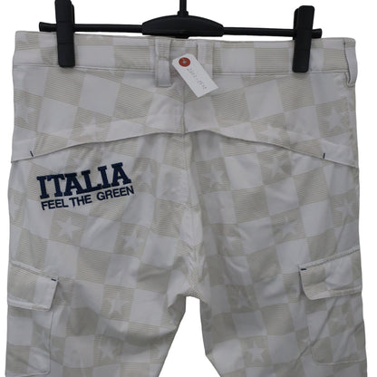 FILA GOLF1 クロップドパンツ 白グレー メンズ L A