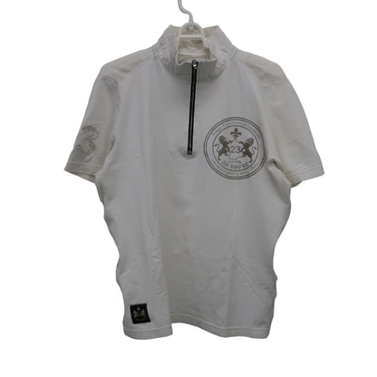 23区 SPORT(23区スポーツ) 半袖ハーフジップシャツ 白 メンズ L B