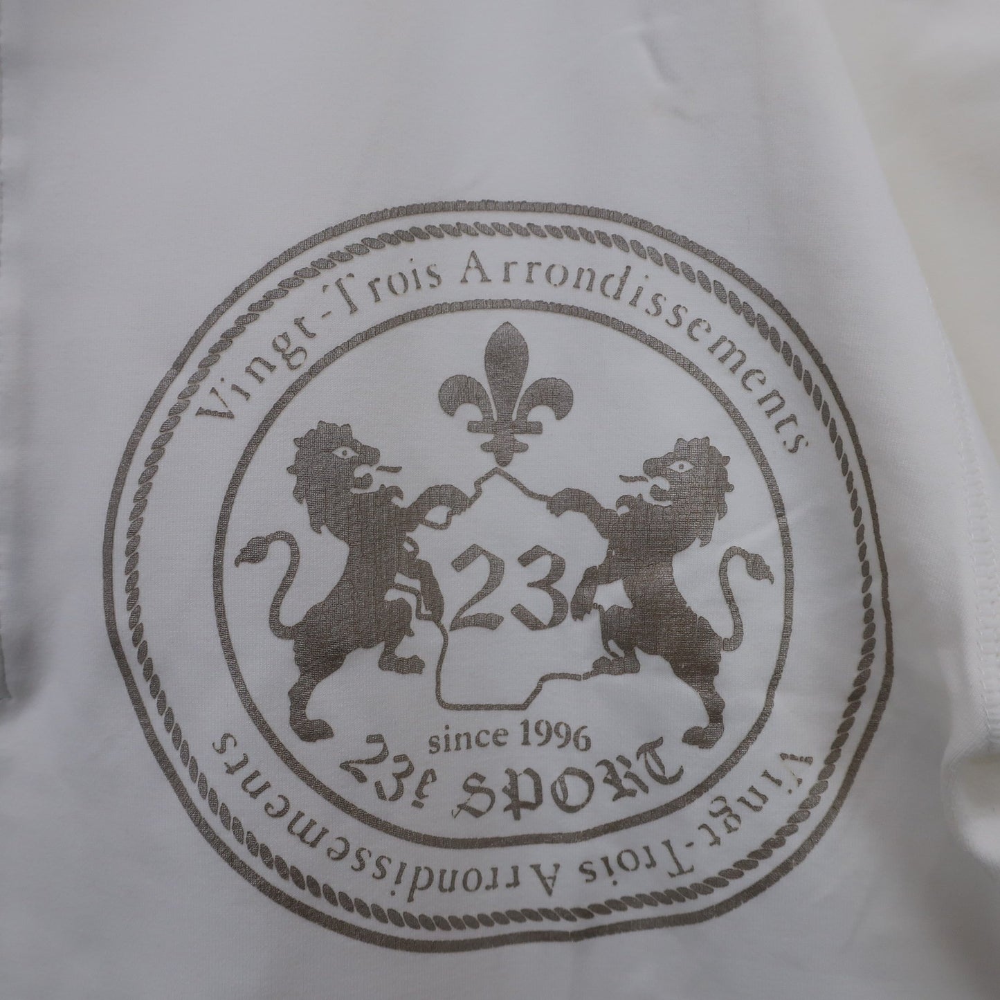 23区 SPORT(23区スポーツ) 半袖ハーフジップシャツ 白 メンズ L B