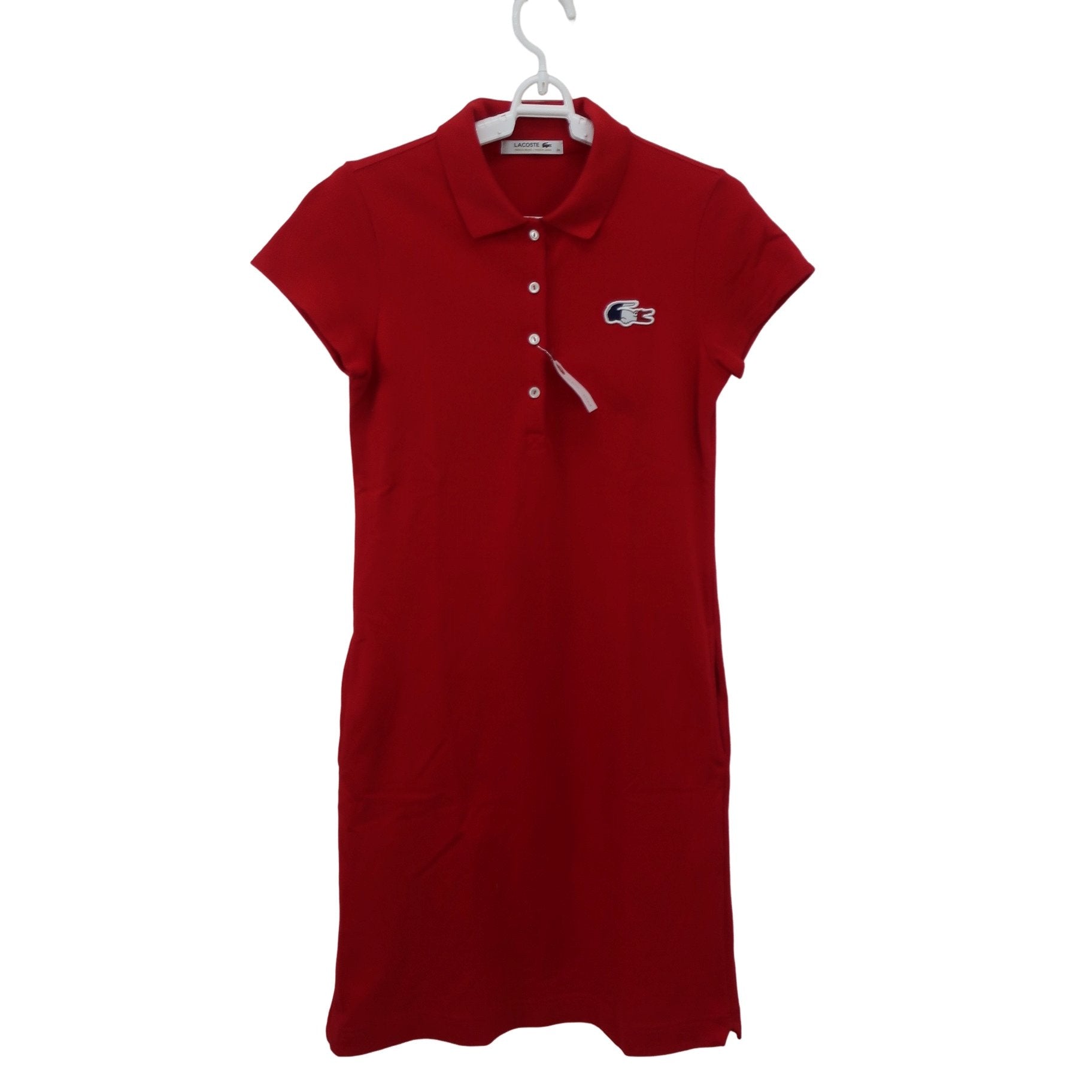 LACOSTE(ラコステ) ワンピース 赤 レディース 34 A