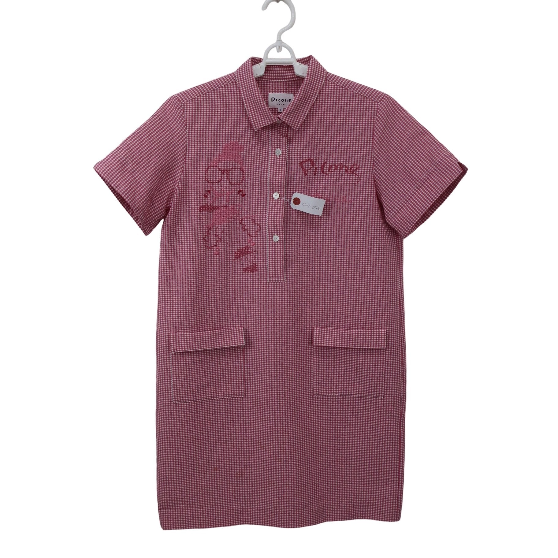 PICONE CLUB(ピコネクラブ) シャツワンピース ピンクチェック レディース 1 A