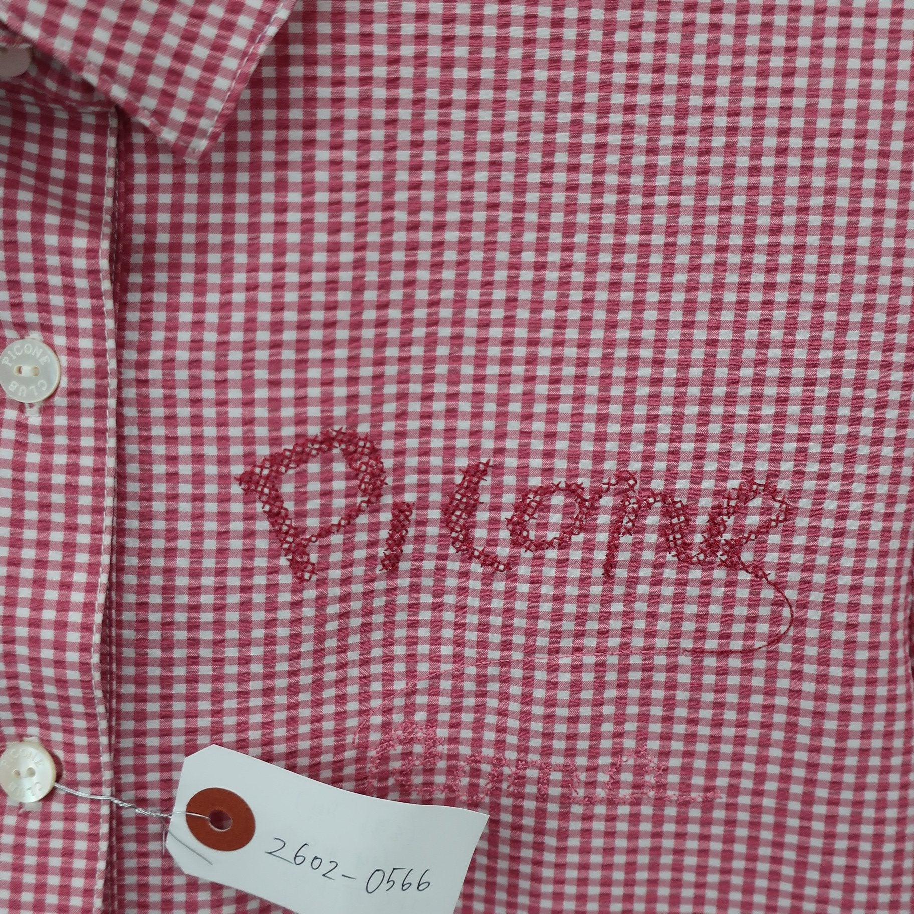 PICONE CLUB(ピコネクラブ) シャツワンピース ピンクチェック レディース 1 A