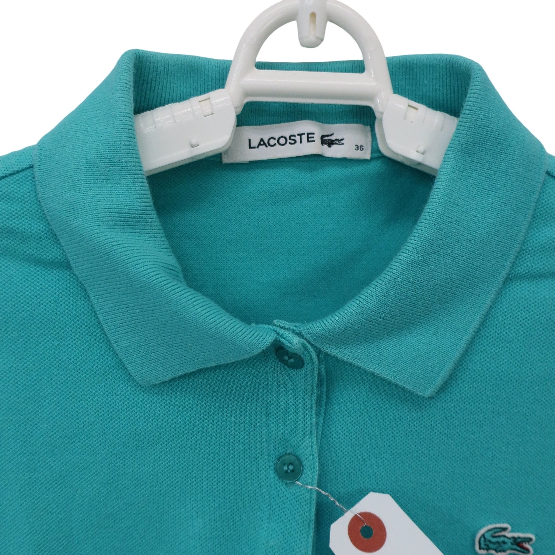 LACOSTE(ラコステ) ポロシャツ エメラルドグリーン レディース 36 B