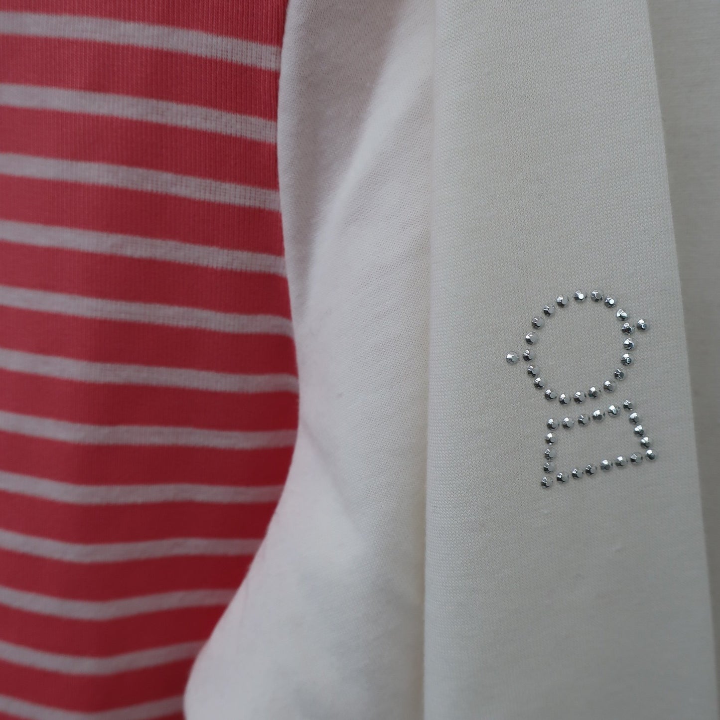 LACOSTE(ラコステ) ハイネックシャツ ピンク白ボーダー レディース 1 B