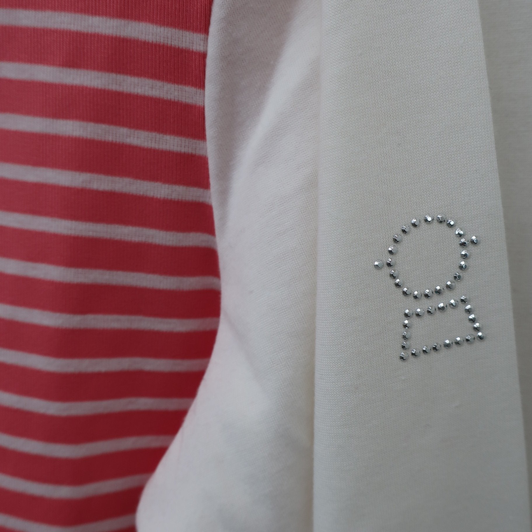 LACOSTE(ラコステ) ハイネックシャツ ピンク白ボーダー レディース 1 B