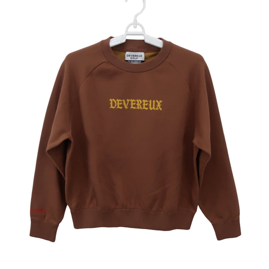 DEVEREUX GOLF(デヴァローゴルフ) ニットクルーネックトレーナー キャメル レディース S 763474772-0030 B
